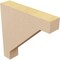 Ekena Millwork 2"W x 10"D x 10"H Thin Burlington Rough Cedar Woodgrain TimberThane Corbel, Primed Tan CORUR02X10X10BURRCPR - alternate 4